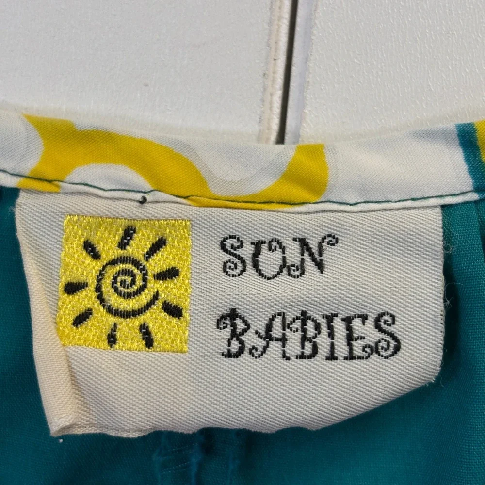 Vintage Sun Babies Women Tropical Hawaiian Dress Size OS Beach Island Resort - Picture 3 of 11